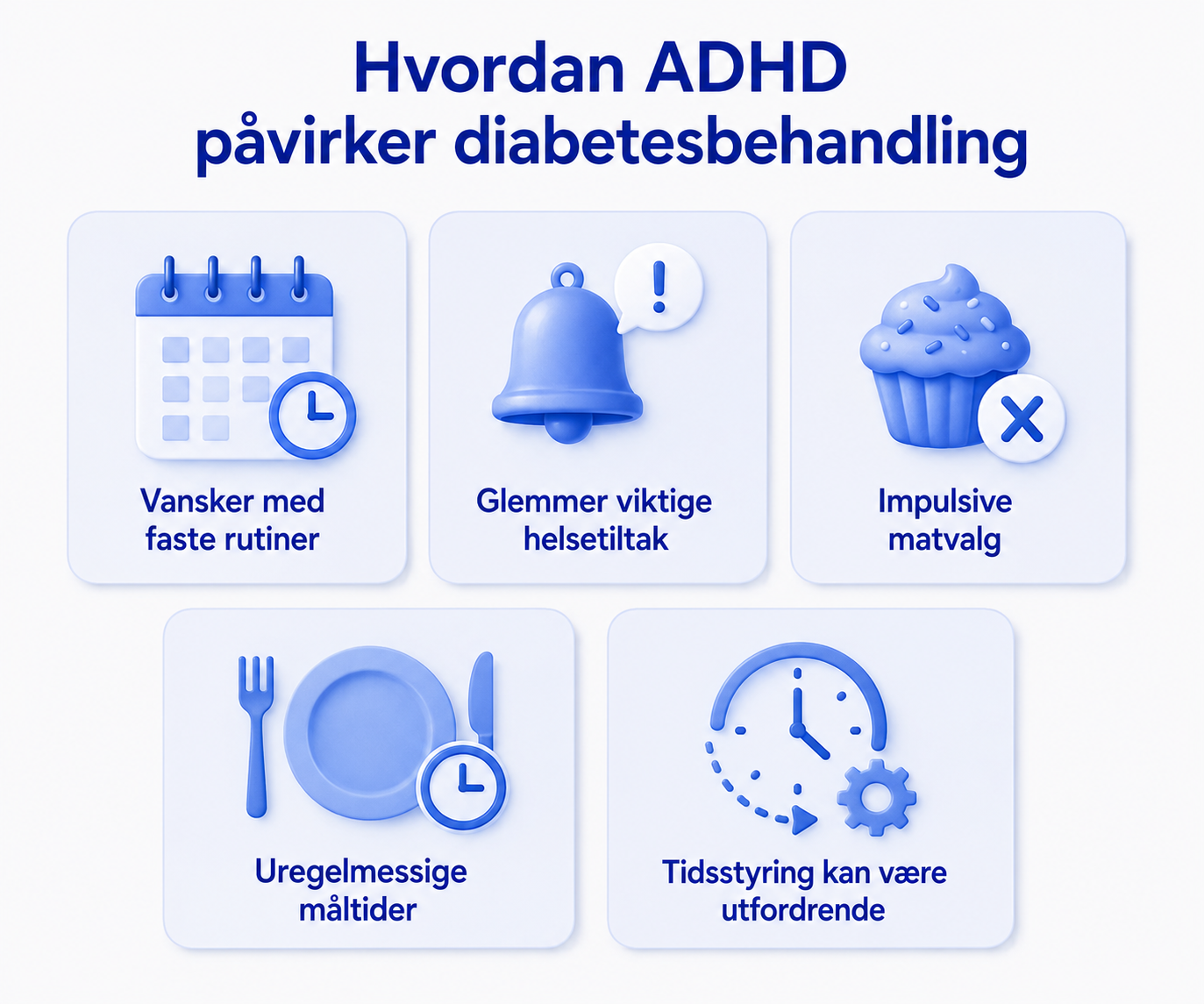 Hvordan ADHD påvirker diabetesbehandling