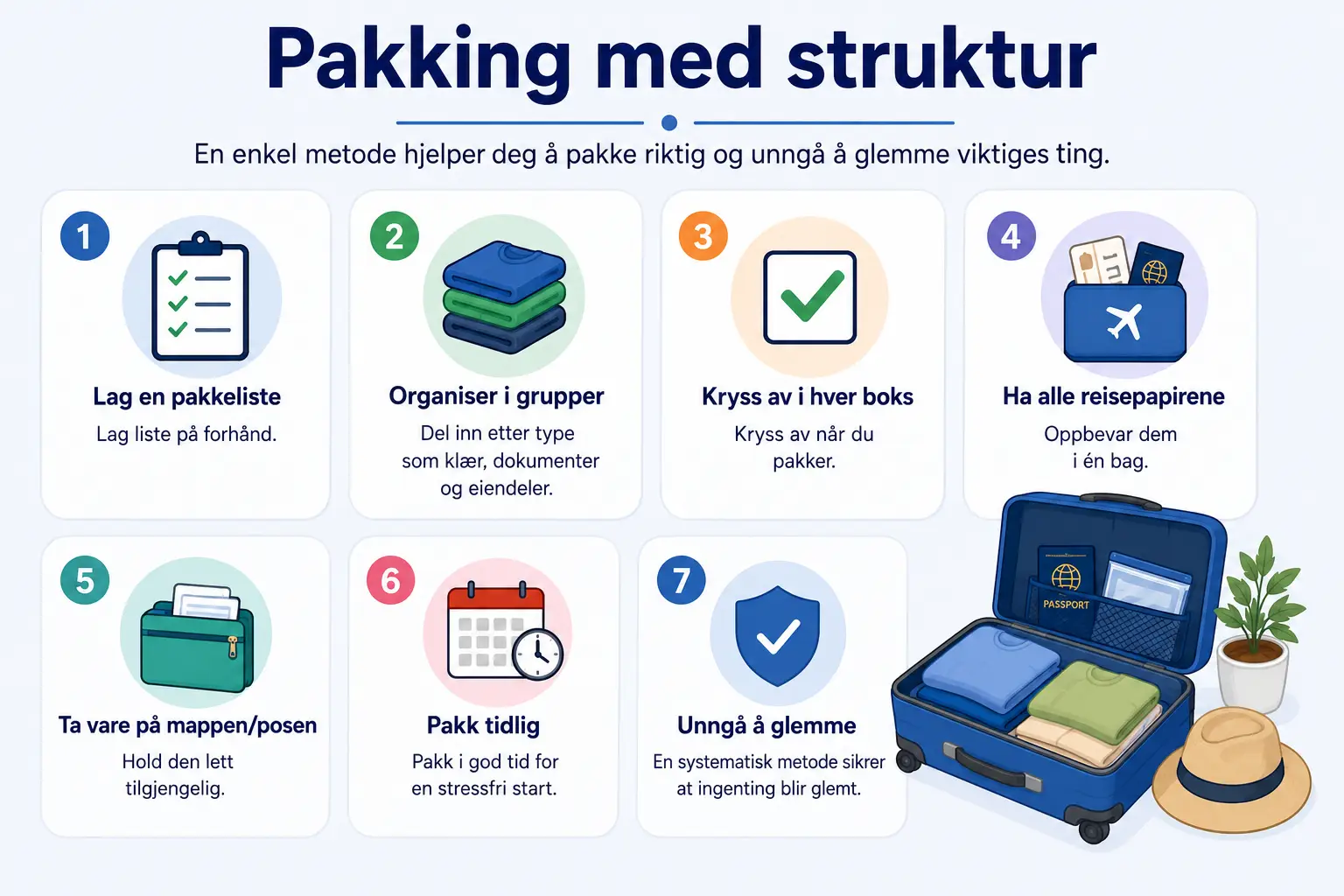 Pakking med struktur