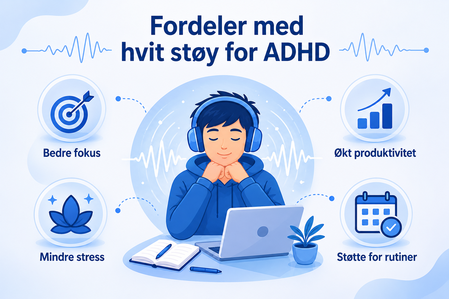 Fordeler med hvit støy for ADHD