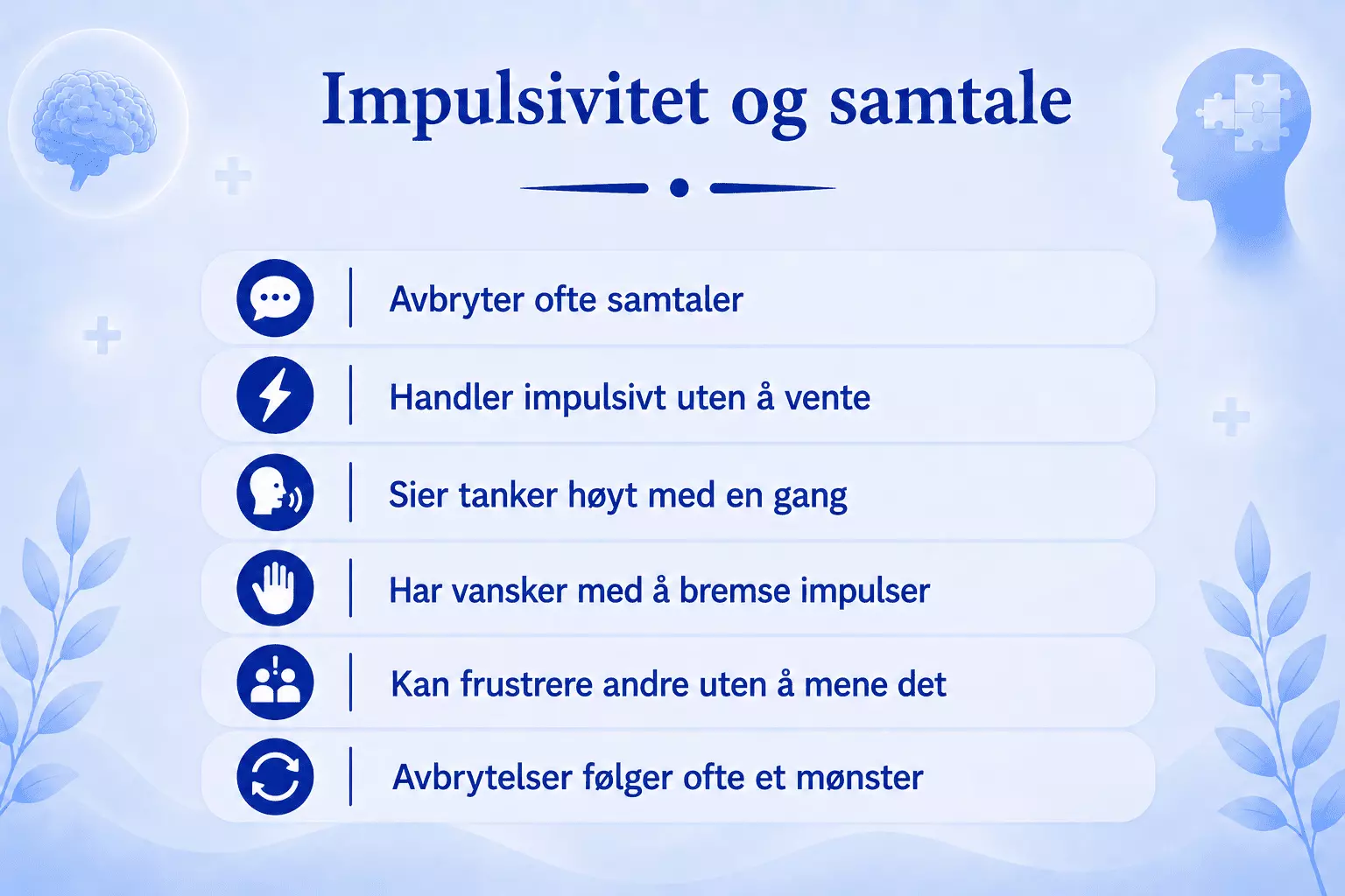 Impulsivitet og samtale