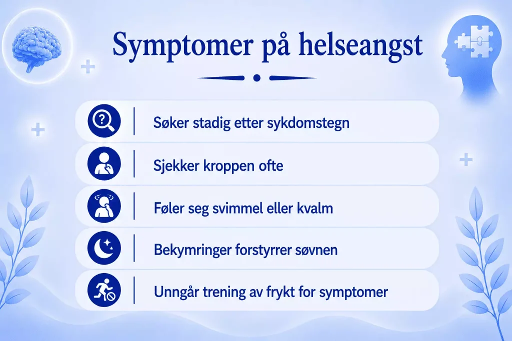 Symptomer på helseangst