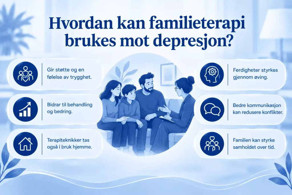 Hvordan kan familieterapi brukes mot depresjon